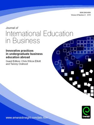 cover image of Journal of International Education in Business, Volume 6, Issue 2